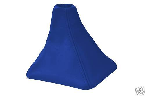 FITS VAUXHALL VECTRA C 02-08 GEAR GAITER L BLUE LEATHER CUSTOM NEW MADE IN UK