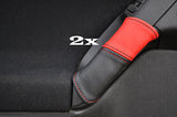 black & red FITS VW GOLF MK2 MK3 MK4 MK5 MK6 JETTA 2X FRONT DOOR HANDLE COVERS