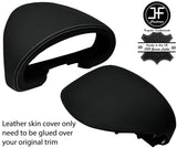 GREY STITCH SPEEDO GAUGE HOOD LEATHER COVER FOR MAZDA MX5 MK1 MIATA JF1