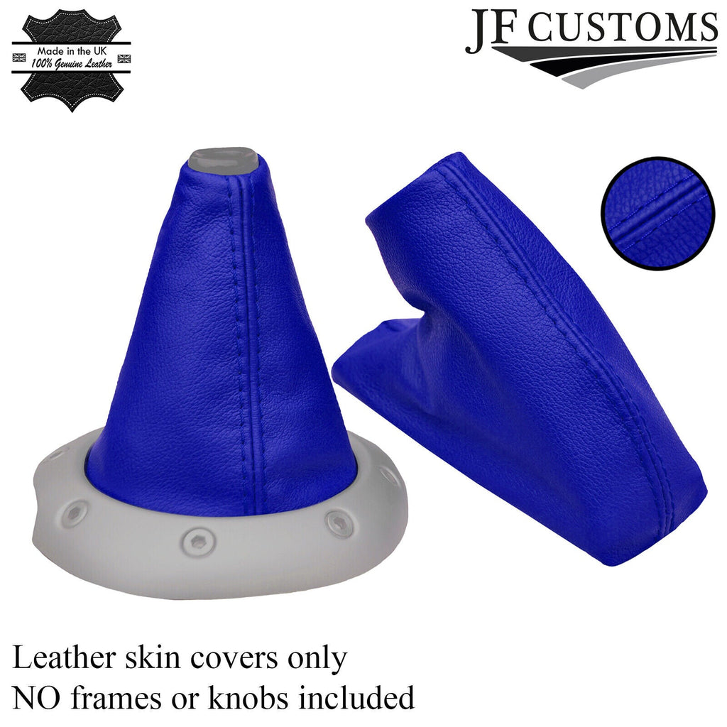 ROYAL BLUE LEATHER FITS MGTF MG TF GEAR HANDBRAKE GAITER 1999+ CUSTOM NEW