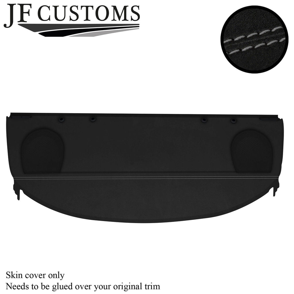 GREY STITCH D GREY LUXE-SUEDE REAR PARCEL SHELF COVER FOR BMW E46 SEDAN 98-05