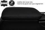 BLACK STITCH REAL LEATHER ARMREST LID COVER FOR LEXUS NX 2014-2018 CUSTOM NEW