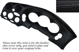 BLACK STITCH DASH SPEEDO SURROUND LEATHER COVER FITS HYUNDAI COUPE MK1 96-99