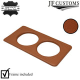 TAN LEATHER CENTER CONSOLE CUP HOLDER COVER FITS MAZDA MX5 MK1 CUSTOM NEW