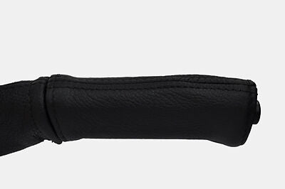 black stitch FITS ALFA ROMEO 146 94-01 LEATHER HANDBRAKE HANDLE COVER ONLY