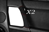 RED STITCH FITS MERCEDES SL CLASS R129 1989-1995 2X DOOR HANDLE LEATHER COVERS