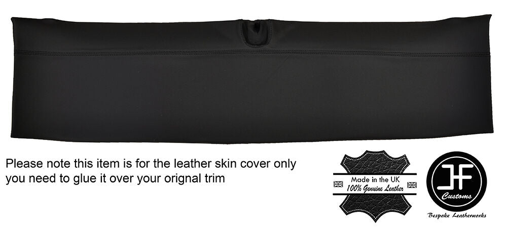 BLACK STITCH HALO ROOF TRIM GENUINE LEATHER COVER FITS CORVETTE C6 COUPE 05-13