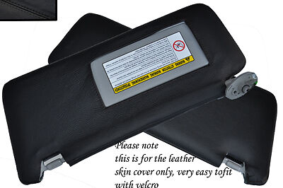 BLACK STITCHING FITS HONDA CIVIC&CIVIC TYPE R 05-11 2X SUN VISORS REAL COVERS