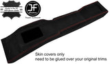 RED STITCH CONSOLE & ARMREST SUEDE COVERS FOR TOYOTA MR2 MK1 84-90 STYLE 2