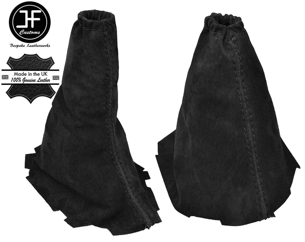 BLACK REAL SUEDE GEAR & HANDBRAKE GAITER FITS FORD FOCUS II MK2 2004-2008