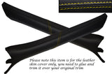 YELLOW STITCH 2X A PILLAR LEATHER COVERS FITS BMW E36 COUPE & CONVERTIBLE 91-98