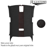 DSG2 D RED STITCH D GREY LUXE SUEDE HEADLINER COVER FOR VW JETTA MK5 05-19 5DR