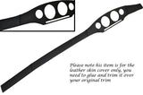 BLACK STITCH DASH DASHBOARD SURROUND LEATHER SKIN COVER FITS FIAT COUPE 94-00
