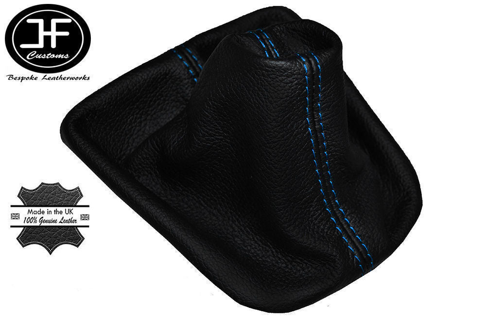 BLUE STITCHING MANUAL LEATHER GEAR STICK GAITER FOR AUDI A3 1996-2000 CUSTOM NEW