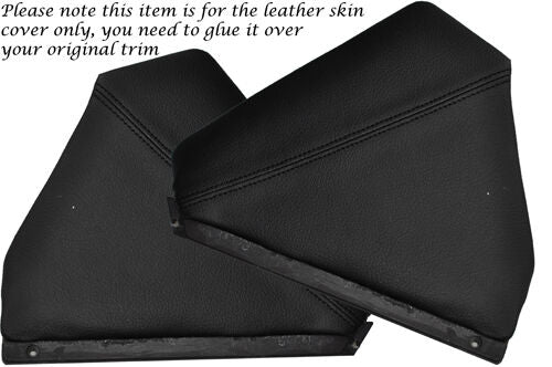 BLACK STITCH FITS FIAT X1/9 X19 2X CENTRE CONSOLE SIDE PANEL LEATHER COVERS ONLY