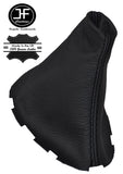 BLACK STITCHING MANUAL LEATHER GEAR STICK GAITER FITS RENAULT MEGANE MK2 03-08