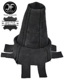 BLACK STITCH FOR HONDA CIVIC FN2 TYPE R 2007-2013 GEAR GAITER GRAPHITE SUEDE