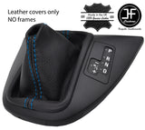 BLUE STITCH TOP GRAIN LEATHER AUTO AUTOMATIC GEAR GAITER FOR BMW X5 E53 00-06