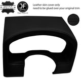 BLACK STITCH INSTRUMENT CLUSTER HOOD LEATHER COVER FITS FORD F150 2004-2008 JF1