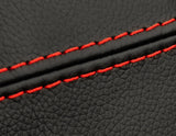 RED STITCH 2X FRONT FULL DOOR CARD LTHR COVERS FITS PORSCHE 914 69-76 STYLE 2