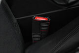 BLACK STITCH RED TARTAN 2X SEAT BELT TALL COVERS FOR VW GOLF MK7 VII 13-18