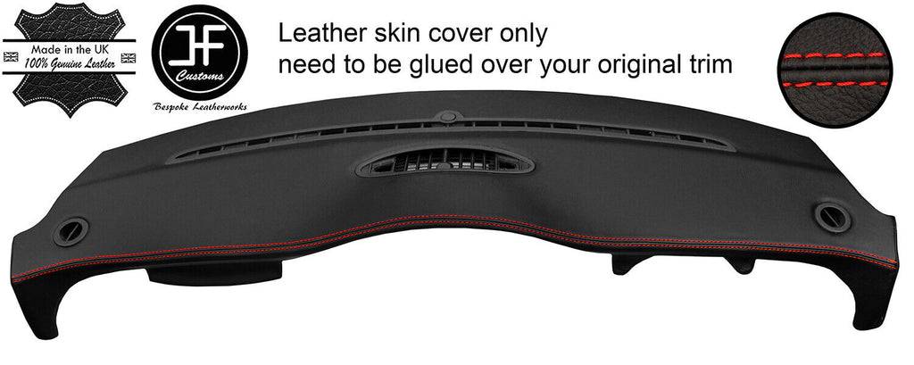 RED STITCH TOP DASH LEATHER COVER FOR BMW MINI R50 R52 R53 04-06 FACELIFT