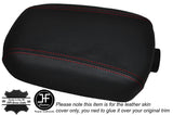 RED STITCH LEATHER SKIN ARMREST LID COVER FITS KIA SPORTAGE 2010-2015 CUSTOM NEW