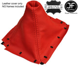 RED REAL LEATHER GEAR STICK GAITER FITS MAZDA MX5 MIATA MK1 1989-1997 CUSTOM NEW