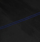 BLUE CROSS STITCH SUEDE 2X SUN VISOR COVERS FOR NISSAN SKYLINE R33 93-98