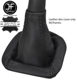BLACK STITCH TOP GRAIN LEATHER MANUAL GEAR GAITER FITS OPTARE ALERO BUS 01-08