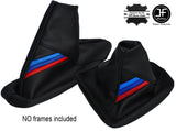 TRI STRIPES BLACK STITCH GEAR& HANDBRAKE GAITER FITS BMW 6 SERIES E63 E64 04-11