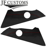 RED STITCH LEATHER REAR DOOR TRIM COVERS FOR BMW 4 SERIES F32 F33 F82 F83