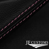 FITS MERCEDES C CLASS AUTO W203 LEATHER SHIFT BOOT PINK S CUSTOM NEW MADE IN UK