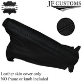 BLACK STITCHING FITS VAUXHALL OPEL CORSA D 2006-2014  LEATHER HANDBRAKE GAITER