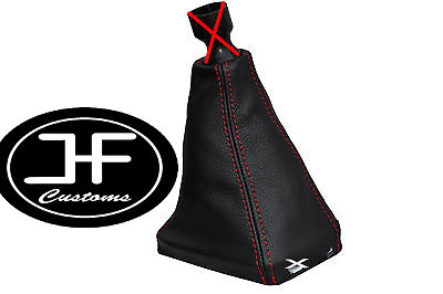 RED STITCHING MANUAL LEATHER GEAR GAITER FITS SAAB 9-3 93 SS 2003+ CUSTOM NEW