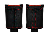 RED STITCH FITS VW T4 TRANSPORTER CARAVELLE 2X FRONT SEAT BELT STALK  COVERS