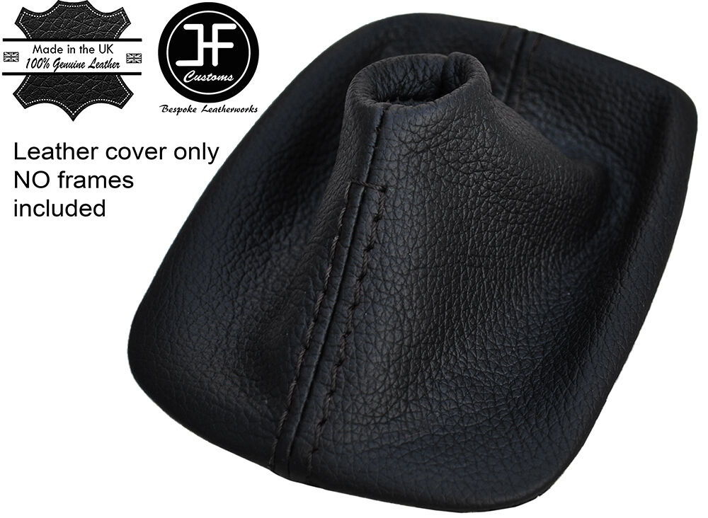 BLACK STITCHING AUTO AUTOMATIC LEATHER GEAR GAITER FOR BMW Z4 E85 E86 2002-2008
