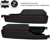 RED STITCH CENTRE CONSOLE SIDE TRIM LEATHER COVER FITS NISSAN 300ZX Z32 90-96