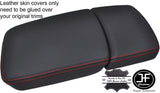 RED STITCH FRONT & REAR SECTION ARMREST LID LEATHER COVERS FITS AUDI Q7 15-18