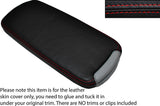 RED STITCH LEATHER ARMREST LID SKIN COVER FITS LEXUS IS200 IS220 IS250 06-12
