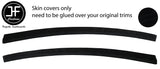 BLACK STITCH 2X FRONT DOOR TRIM SUEDE COVERS FOR BMW 3 SERIES E90 SALOON 06-13