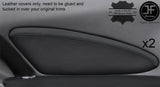 BLACK STITCH 2X DOOR CARD TRIM LEATHER COVERS FITS TOYOTA CELICA 99-05 STYLE 2