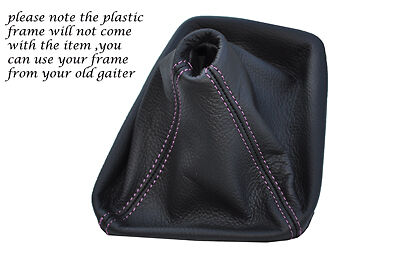 PINK DOUBLE STITCH FITS BMW E46 3 SERIES 1998-2005  GEAR SHIFT BOOT GAITER