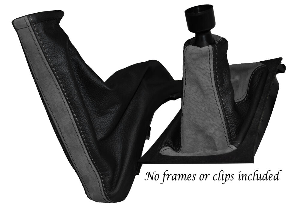 FITS VAUXHALL OPEL ASTRA G  COUPE  BLACK  LEATHER MID  GREY  PU SUEDE CUSTOM NEW