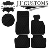 BLACK DIAMOND STITCH VINYL 4X TAILORED FLOOR MAT CARPETS FOR BMW F30 F31 12-16
