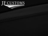 BLACK STITCHING LEATHER 2X FRONT DOOR TRIM COVERS FITS FIAT 124 SPIDER 16-20