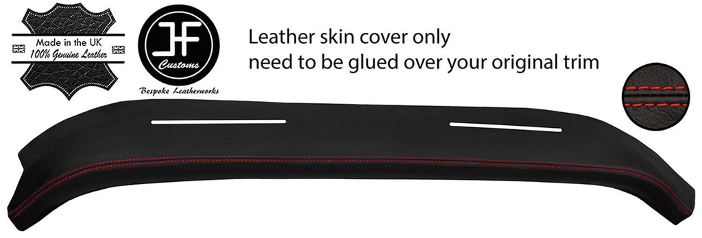RED STITCHING TOP DASH DASHBOARD REAL LEATHER COVER FOR SUNBEAM ALPINE MK4 IV