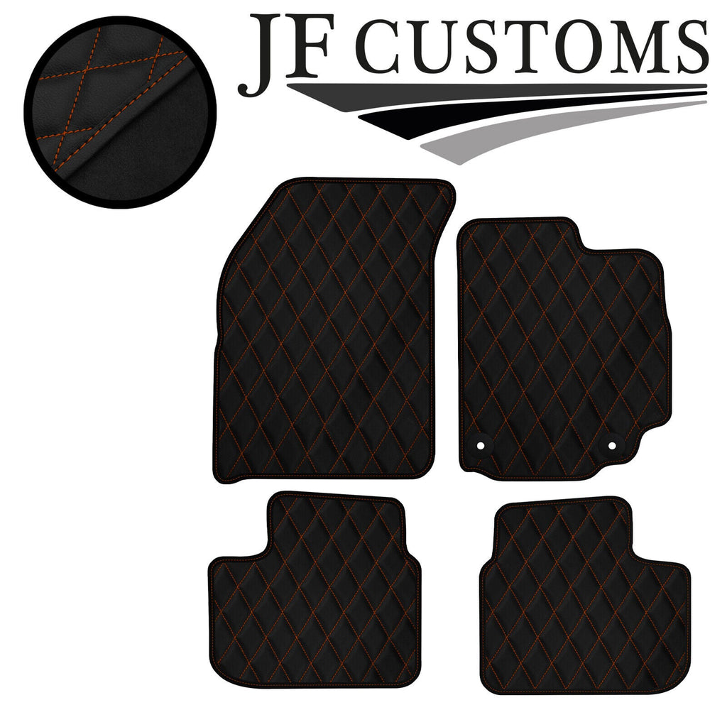 TAN DIAMOND STITCH VINYL 4X TAILORED FLOOR CARPETS FOR SUZUKI SX4 MK1 06-13