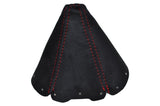 RED STITCHING SUEDE GEAR GAITER FITS MAZDA MX5 NB MK2 1998-2005 CUSTOM NEW