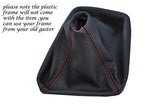 RED DOUBLE STITCH FITS MERCEDES A CLASS W168 GEAR  LEATHER 1997-2004 NEW